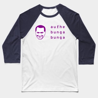 Classic Bunga Logo (Magenta Lettering) Baseball T-Shirt